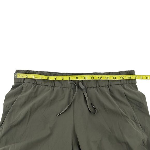 Lululemon On The Fly Cropped Jogger Pants 10 Sage Green Active Workout #h - Picture 9 of 9